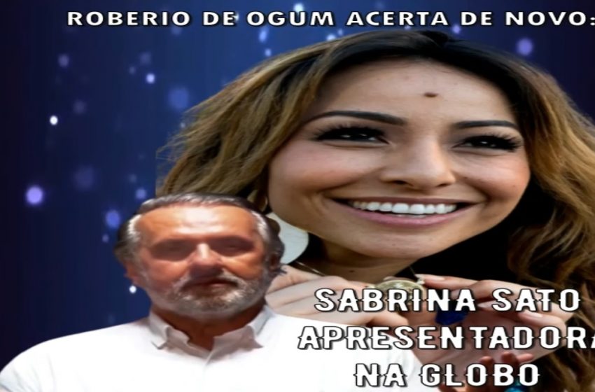  ROBERIO DE OGUM ACERTA DE NOVO: SUCESSO DE SABRINA SATO COMO APRESENTADORA